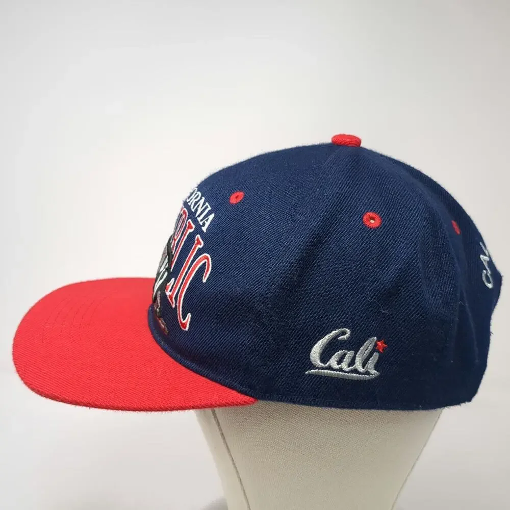Super Fit Snapback Blue Red One Size California Republic Bear Cali State Hat